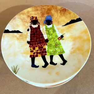African American Folk Mayfair Collection Dish